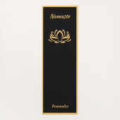 ブラッエレガントク金ゴールドロータスフラワー禅ヨガナマステ ヨガマット (裏面)