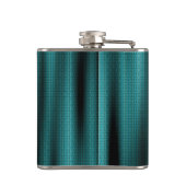 ブラッエレガントク&ティール(緑がかった色)モパーソナライズされたノグラムギフト フラスク (裏面)