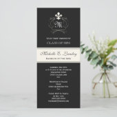 ブラッエレガントク(紋章の)フラ・ダ・リの卒フォーマル業 招待状 (スタンド正面)