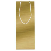 ブラッエレガントシュフェイク金ゴールドアートワーク ワインギフトバッグ (裏面)