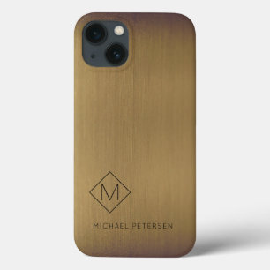 ブラッエレガントシュモノグラムのド銅名モダン iPhone 13ケース