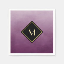 ブラッエレガントシュ紫モノグラムシンプル金ゴールド