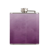 ブラッエレガントシュ紫モノグラムシンプル金ゴールド フラスク (裏面)