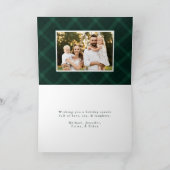 ブラッエレガントシュ緑の格子模様4枚の写真 シーズンカード (内部)