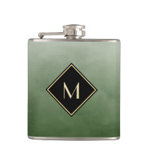 ブラッエレガントシュ緑、金ゴールドモノグラシンプルム