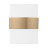 ブラッエレガントシュ金ゴールドと金ゴールドハート結婚の 招待状ベリーバンド (裏面例)