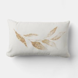 ブラッエレガントシュ金ゴールドリーフ植物性装飾用クッション ランバークッション