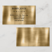 ブラッエレガントシュ金箔メタリック 名刺 (正面/裏面)