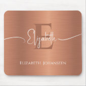 ブラッエレガントシュ銅金スタイリッシュ属 マウスパッド (正面)