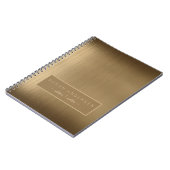 ブラッエレガントド銅金属ルックプロフェッショナル ノートブック (左側)