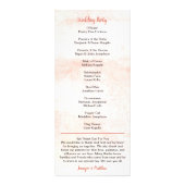 ブラッキングアプリコットフローラ結婚式 プログラム (裏面)