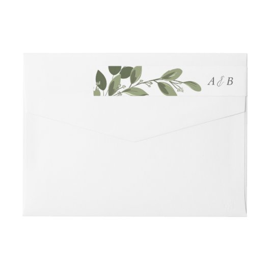 ブラッキングスプリグ差出人住所ラベル ラップアラウンドラベル (裏面)