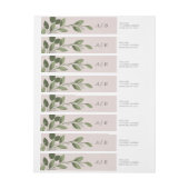 ブラッキングスプリグ差出人住所ラベル ラップアラウンドラベル (シート)