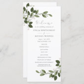 ブラッキングスプリグ結婚式 プログラム (正面/裏面)