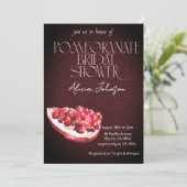 ブラッキングポメグラナートブランチブライダルシャワー 招待状 (スタンド正面)