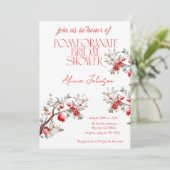ブラッキングポメグラナートブランチブライダルシャワー 招待状 (スタンド正面)