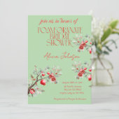 ブラッキングポメグラナートブランチブライダルシャワー 招待状 (スタンド正面)