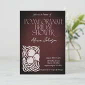 ブラッキングポメグラナートブランチブライダルシャワー 招待状 (スタンド正面)