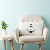 ブラックいかり ランバークッション (椅子)