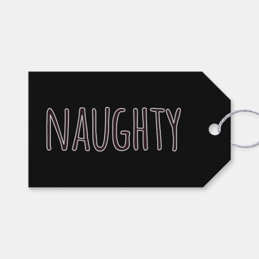 ブラックいけなクリスマス ギフトタグ (正面(横))