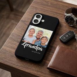 ブラックおじいちゃんになりましたスクリプト写真 iPhone 16ケース