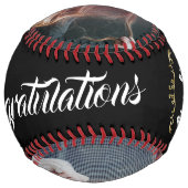 ブラックおめでとう卒業2写真 ソフトボール (裏面)