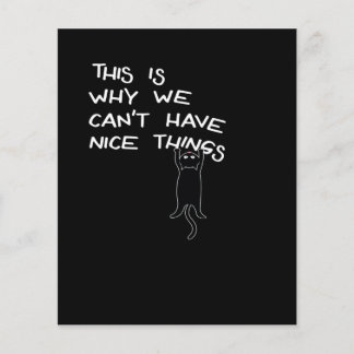 ブラックおもしろいキャットことわざ |かわいいギフト |家族の恋人