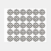 ブラックおもしろいラブラドールレトリエバードッグ ラベル (シート)