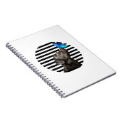 ブラックおもしろいラブラドールレトリエバーラボ犬のオーナーペットA ノートブック (右側)