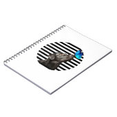 ブラックおもしろいラブラドールレトリエバーラボ犬のオーナーペットA ノートブック (左側)