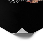 ブラックおもしろい写真ファミリーツリーはナッツでいっぱいである ポスター (角)