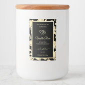 ブラックおよびイエローのフローラ製品の包装ラベル フードラベル (正面)