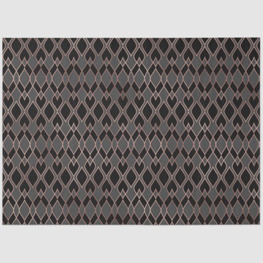 ブラックおよびバラ金ゴールド 薄葉紙 (正面)