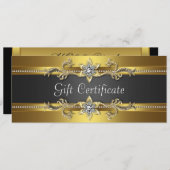 ブラックおよび金ゴールドのギフト券 (正面/裏面)
