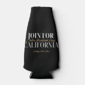 ブラックおよび金ゴールドバチェロレッテクールボトル ボトルクーラー (正面)