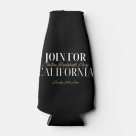 ブラックおよび金ゴールドバチェロレッテクールボトル ボトルクーラー