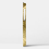 ブラックおよび金ゴールドフローラダマスク Case-Mate iPhoneケース (裏面 / 左)