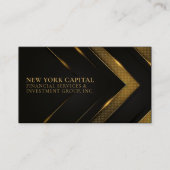 ブラックおよび金ゴールドプロフェッショナル名刺 名刺 (正面)