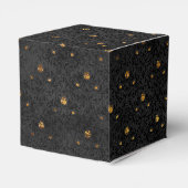 ブラックおよび金ゴールド金ゴールドフローラグランジダマスク フェイバーボックス (裏面サイド)