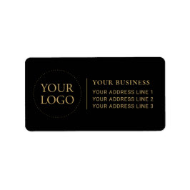 ブラックおよび金ゴールド |ビジネスカスタム企業のロゴ ラベル