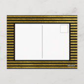 ブラックおよび金ゴールド | メリーモダンクリスマス6の写真 ポストカード (裏面)