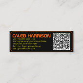 ブラックお洒落テクモダンの卒業 スキニー名刺 (裏面)