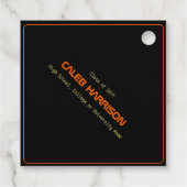 ブラックお洒落テクモダンの卒業 フェイバータグ (裏面)