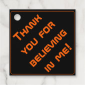 ブラックお洒落テクモダンの卒業 フェイバータグ (正面)