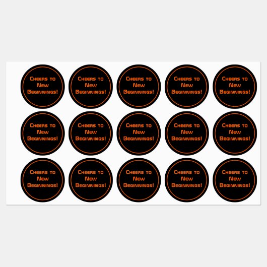 ブラックお洒落テクモダンの卒業 ラベル (シート)