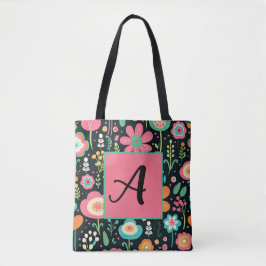 ブラックお洒落トートバッグのフラワーパッチ トートバッグ