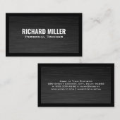 ブラックお洒落メタリックとブラック縁ど 名刺 (正面/裏面)