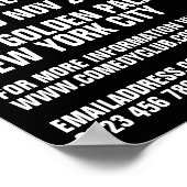 ブラックお洒落、コメディアン、コメディクラブ広告ズ ポスター (角)