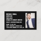 ブラックお洒落、コメディアン、コメディクラブ 名刺 (裏面)