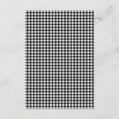 ブラックかわいいリトルラムベビーシャワー エンクロージャーカード (裏面)